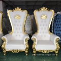 wholesale white wedding wooden throne chair